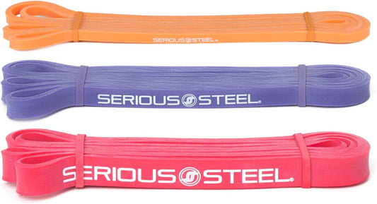 Serious Steel 41" Assisted Pull-Up Band, Heavy Duty Resistance Band Sets, Stretching, Powerlifting, Resistance Training and Pull up Assistance Bands